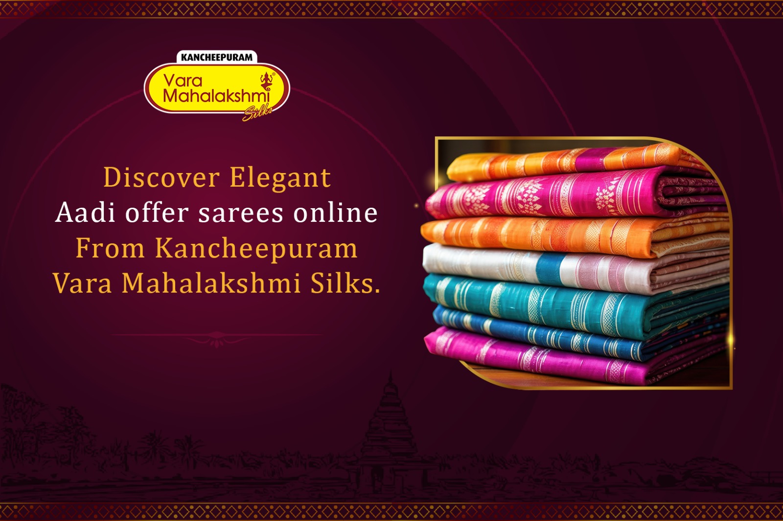 Discover Elegant aadi offer sarees online From Kancheepuram ...